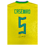 Casemiro Back Signed Brazil 2022-23 Home Shirt