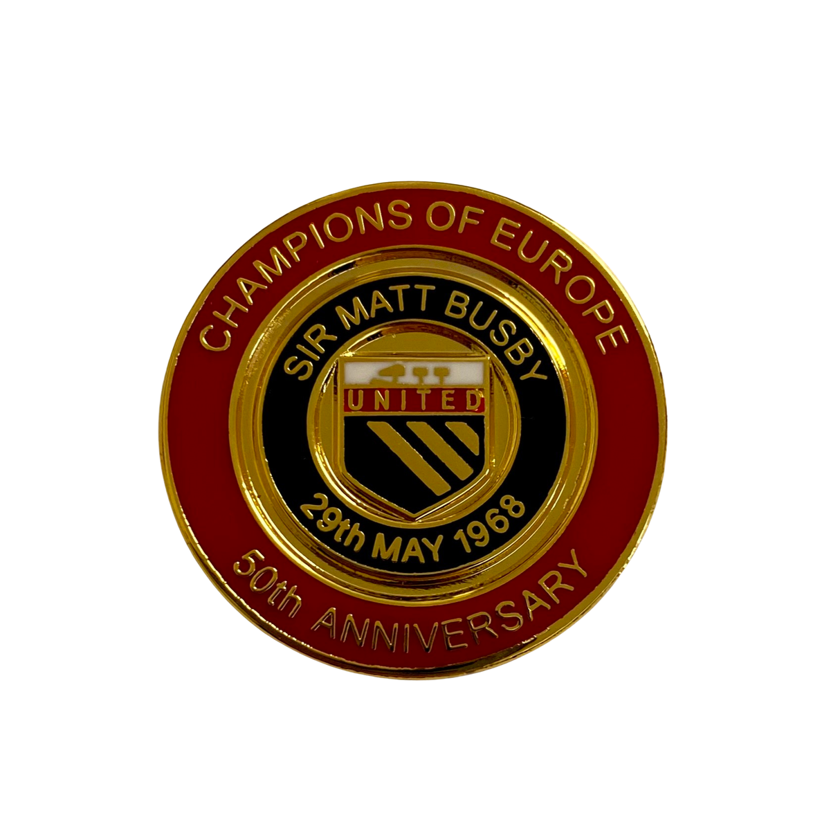 Champions of Europe - Sir Matt Busby 50th Anniversary Badge
