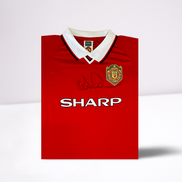 Andy Cole Signed 1999 Manchester United Champions League Shirt