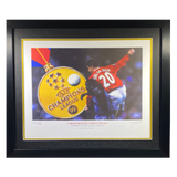 "Cometh the Hour, Cometh the Man" Artwork Print of Ole Solskjaer Iconic Moment (XL)