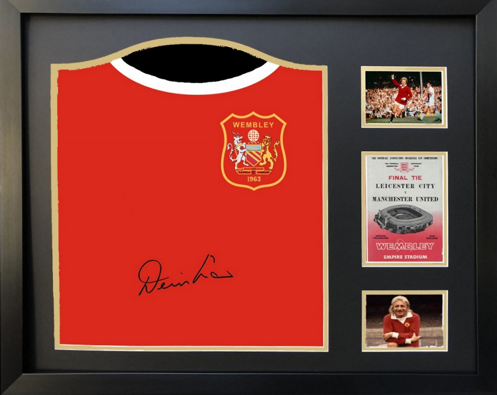 Denis Law Manchester United 1963 FA Cup Final Signed shirt