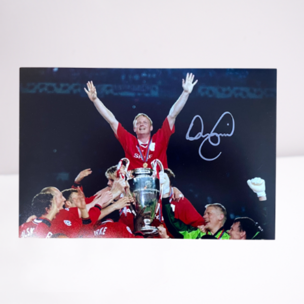 David May Signed 1999 UCL Final 12" x 8" Photo Print