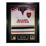 Denis Irwin Hand Signed 1999 Manchester United White Away Shirt