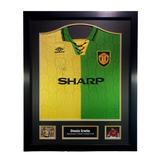 Denis Irwin Signed Manchester United 1992/1994 Green & Gold Shirt