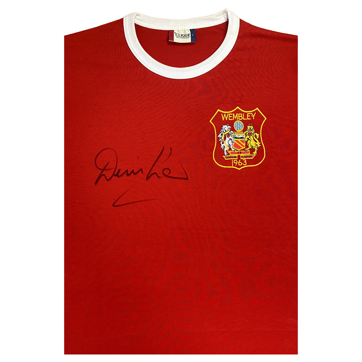 Denis Law Signed and Framed Manchester United FA Cup Final 1963 Shirt