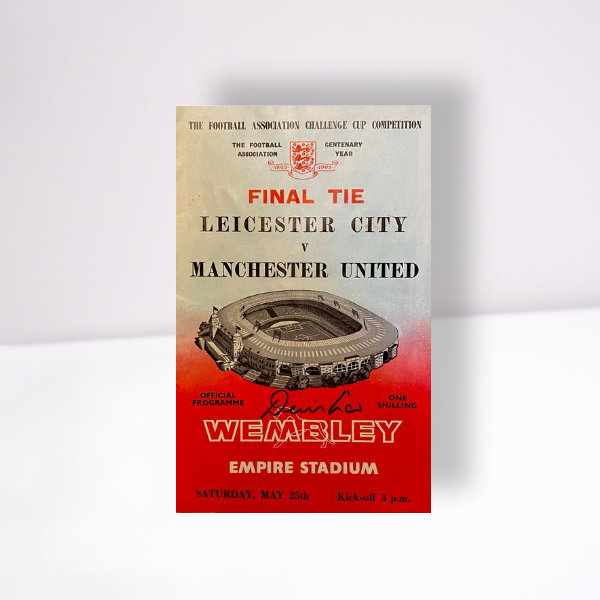 1963 FA Cup Final Programme Signed by Denis Law
