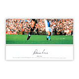 Denis Law Signed & Framed Manchester United Photo - On the Volley! (L)