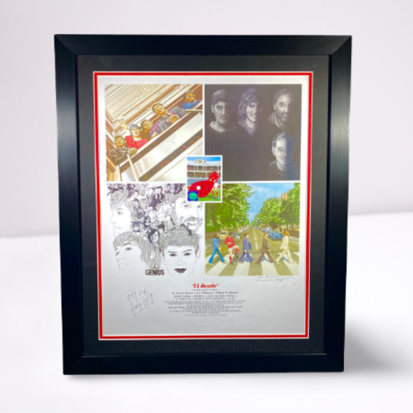 EL Beatle' Print Signed by George Best