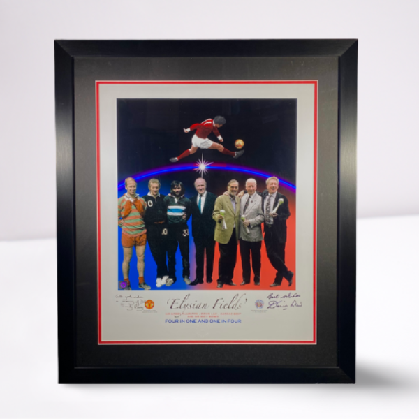 Elysian Fields' Print Signed by Denis Law & Sandy Busby