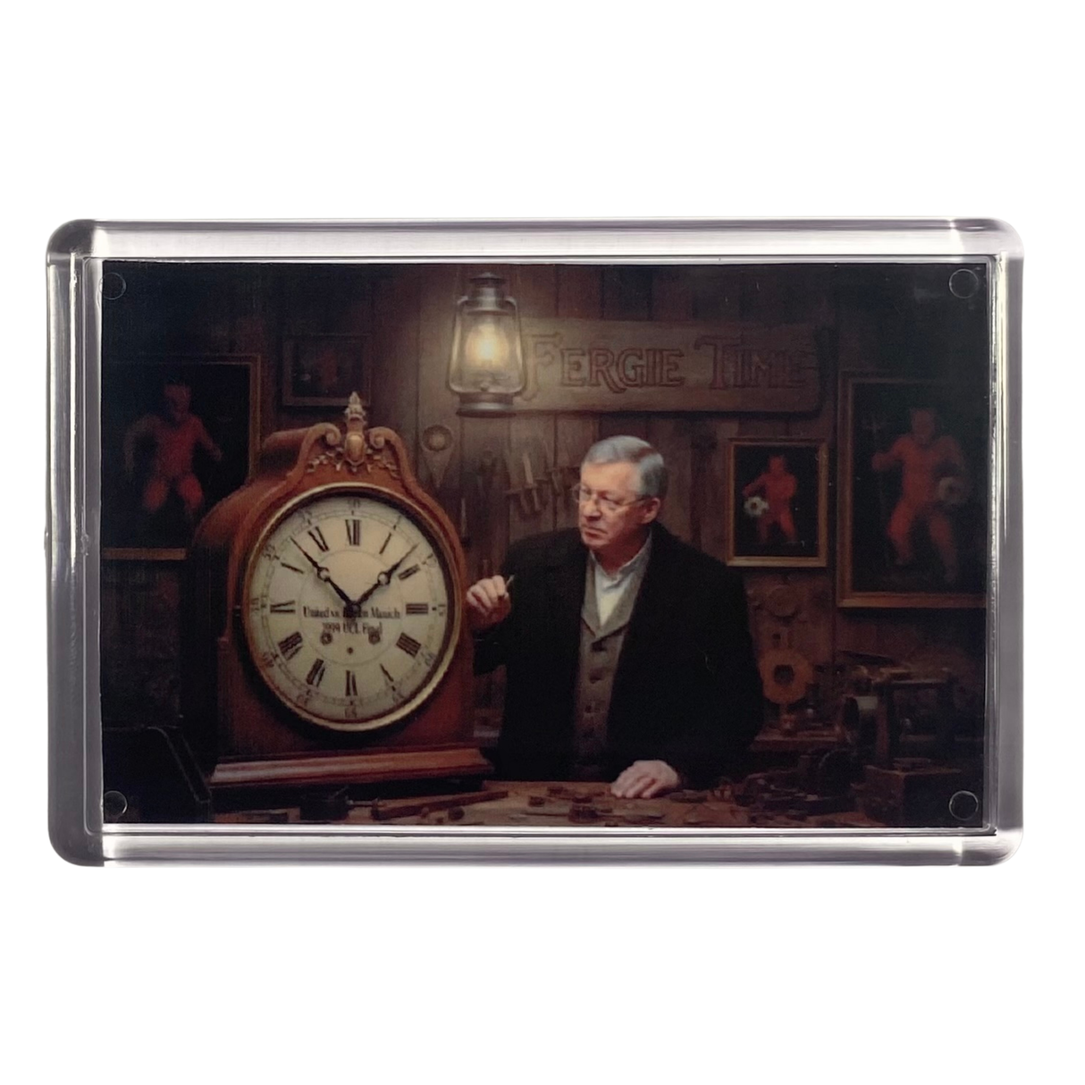 Sir Alex Ferguson "Fergie Time" Fridge Magnet