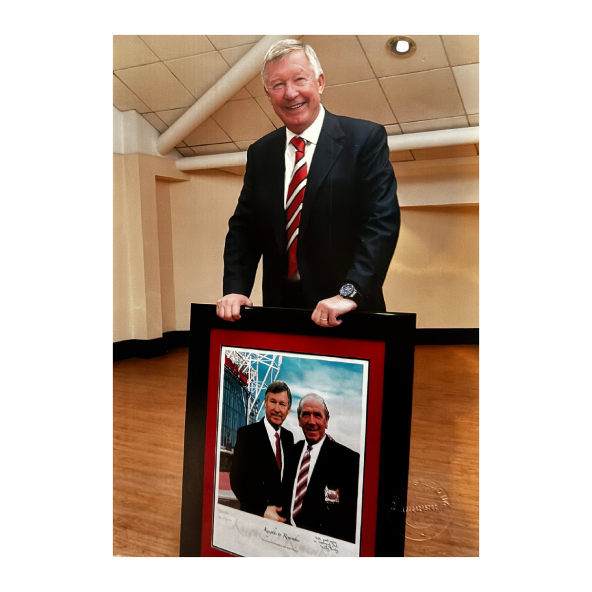 "Knights to Remember" Huge Print of Sir Alex Ferguson and Sir Matt Busby (XL)