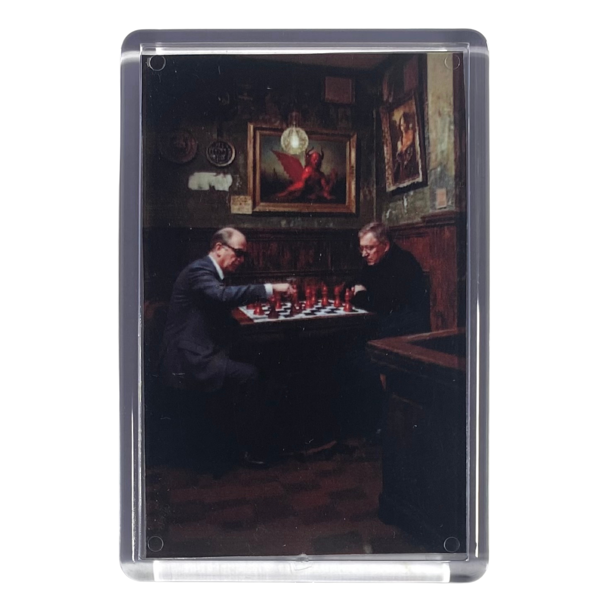 Sir Alex Ferguson and Sir Matt Busby "Football Grandmasters" Fridge Magnet