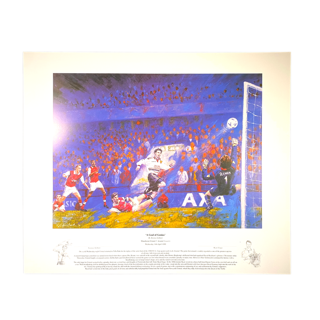 Ryan Giggs Artwork Print "The Goal of Genius" (L)