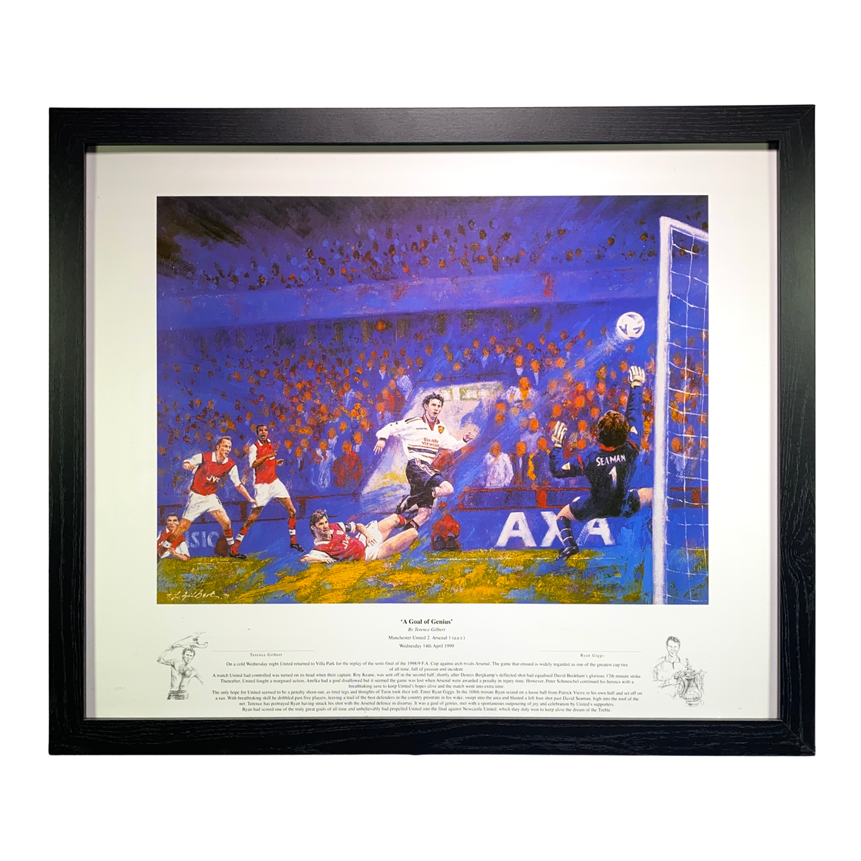 Ryan Giggs Artwork Print "The Goal of Genius" (L)