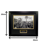 Gordon Hill 1977 FA Cup Final Signed Trophy Photo (Black & White) (M)