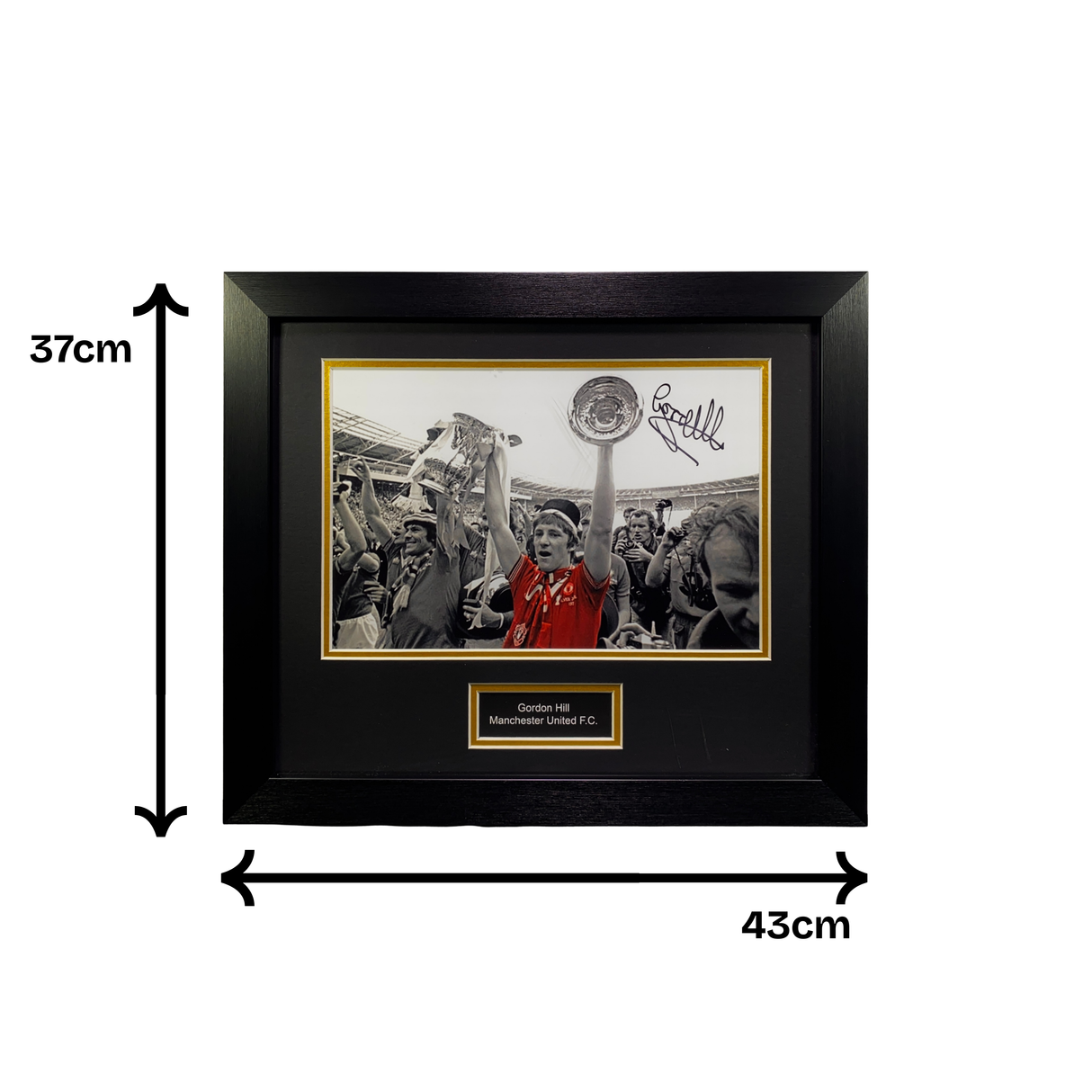 Gordon Hill 1977 FA Cup Final Trophy Signed Photo (Colour) (M)