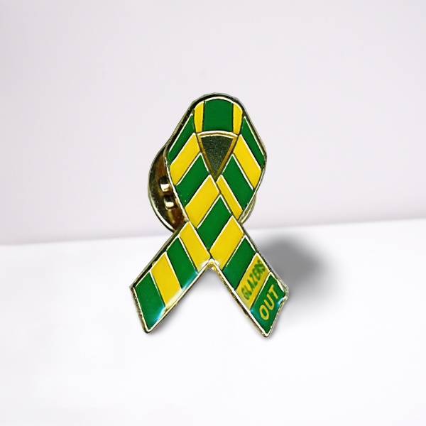 Green and Gold Scarf Badge