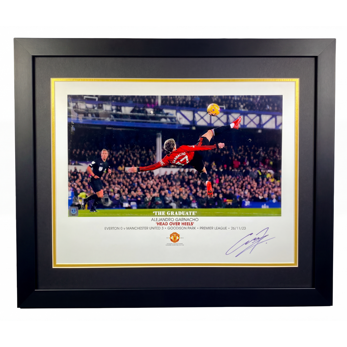 "Head Over Heels" Print Signed by Alejandro Garnacho (L)