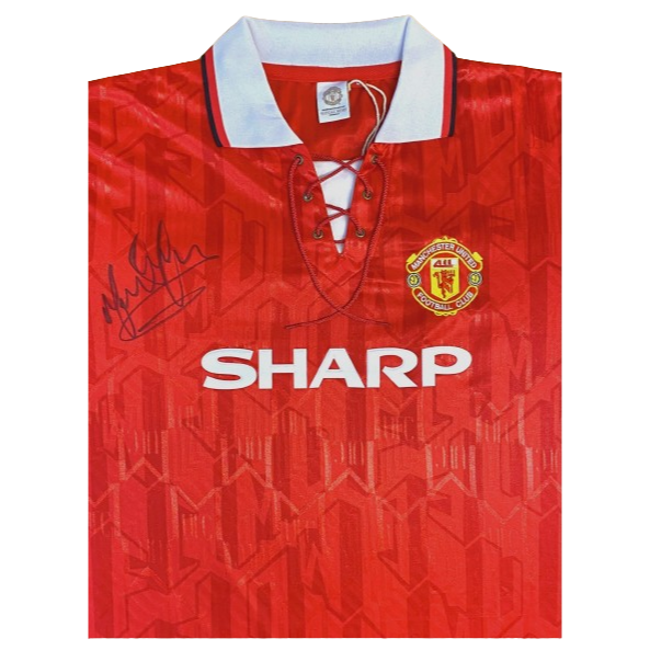 Mark Hughes Hand Signed official 1992-94 Red shirt
