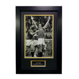 Joe Jordan Celebration Signed Black & White Photo (M)