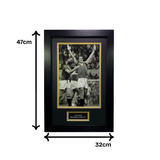 Joe Jordan Celebration Signed Black & White Photo (M)