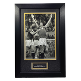 Joe Jordan Celebration Signed Black & White Photo (M)