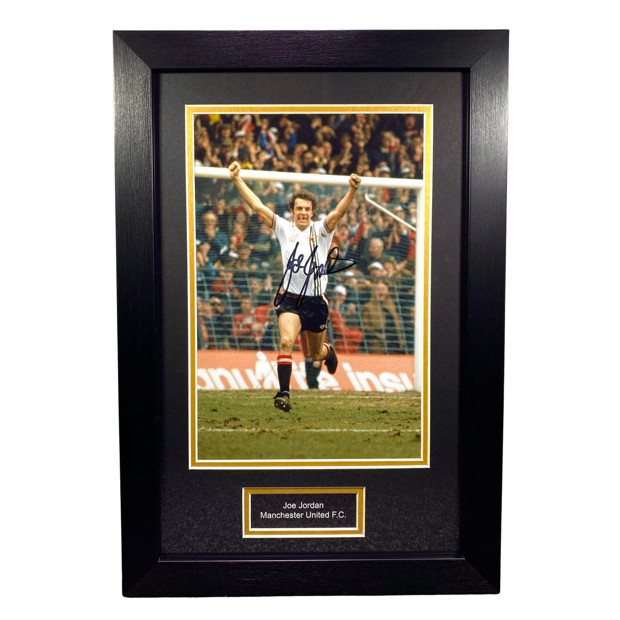Joe Jordan Signed Classic Celebration Photo (M)