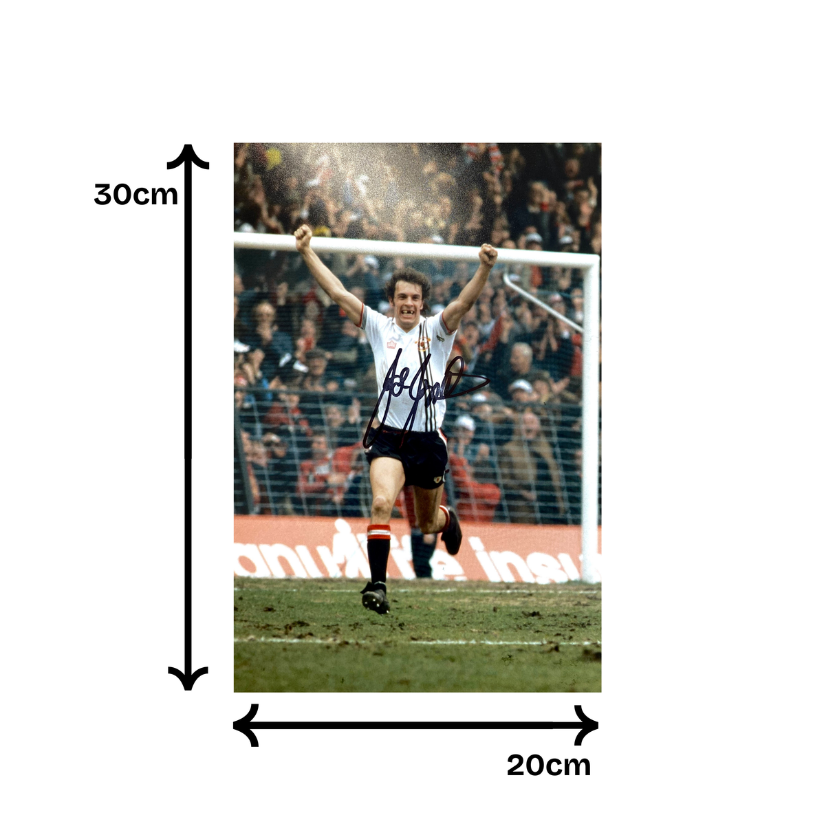 Joe Jordan Signed Classic Celebration Photo (M)