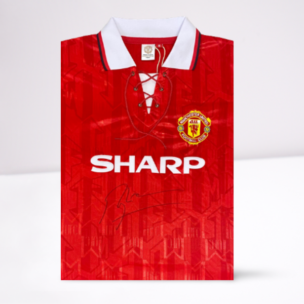 Roy Keane Hand Signed 1992-94 Home Shirt