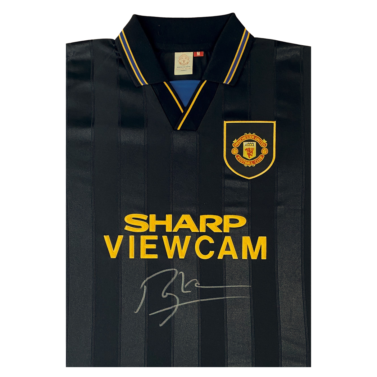 Roy Keane Hand Signed 1994 Black Away Shirt