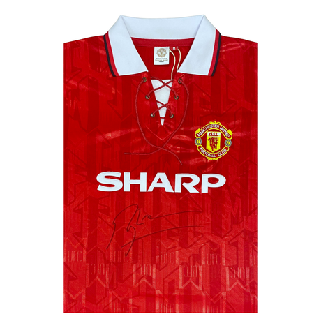 Roy Keane Signed Manchester United 1992-1994 Red Home Shirt