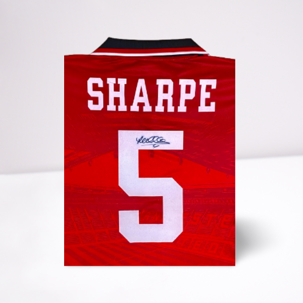 Lee Sharpe Signed 1996 Manchester United Home Shirt