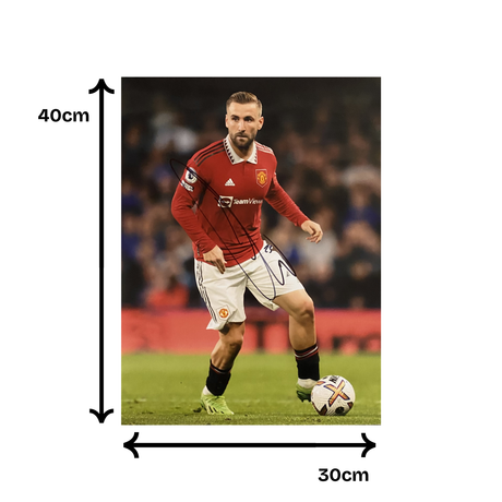 Luke Shaw Signed Manchester United Photo (L)