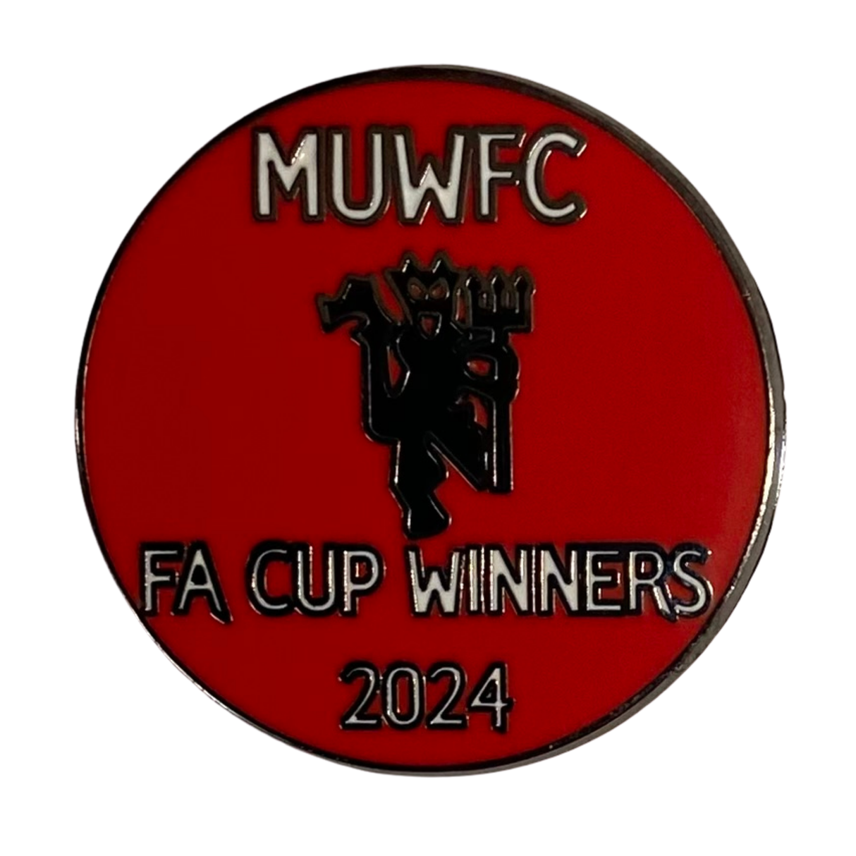 Manchester United Women Football Club FA CUP 2024 Badge