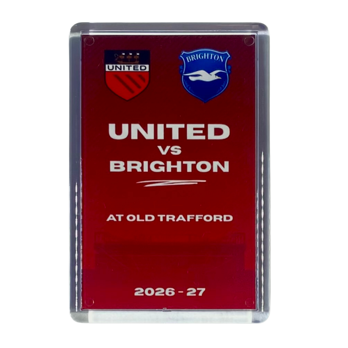 Manchester United v Brighton 2026-2027 Matchday Fridge Magnet