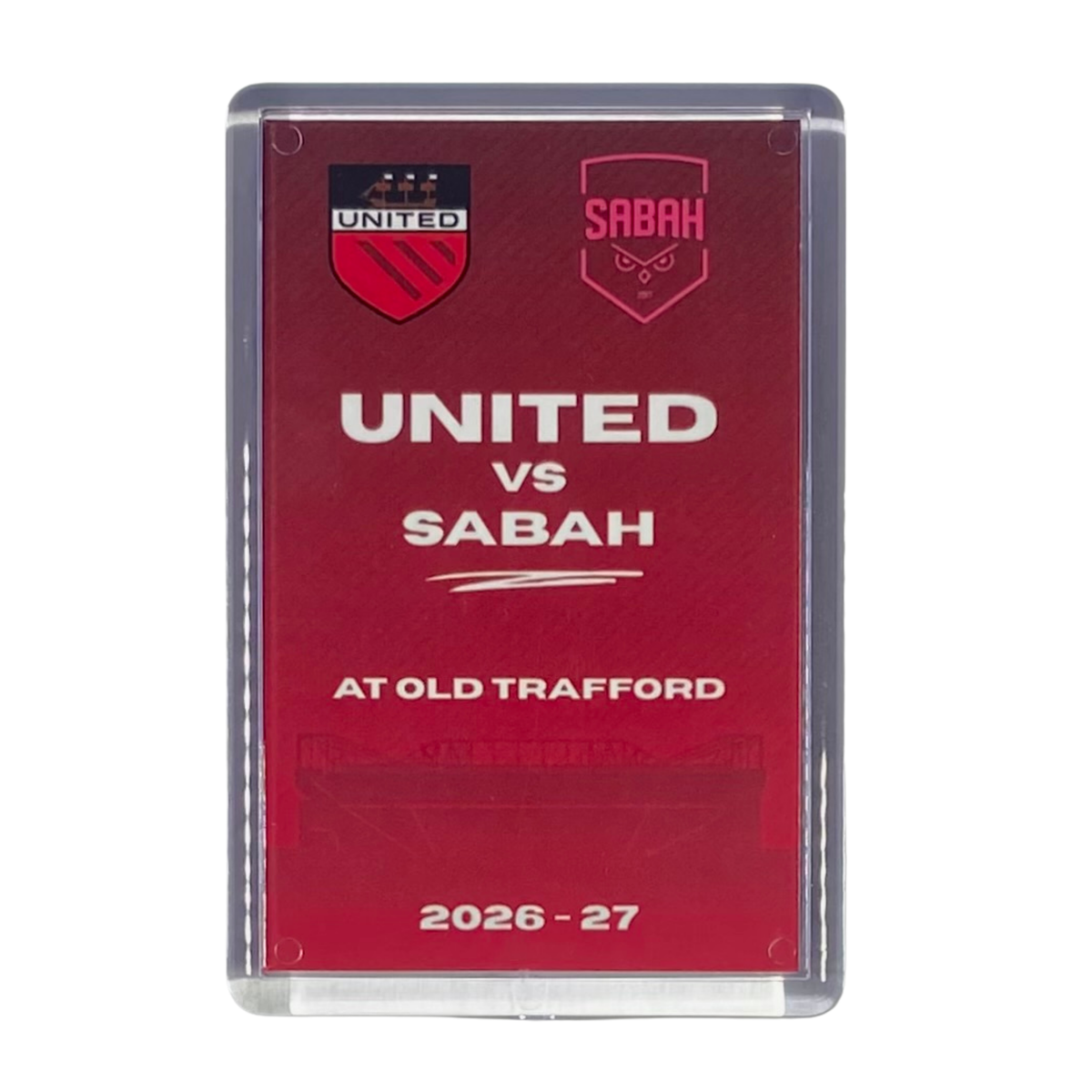Manchester United v Sabah 2026-2027 Matchday Fridge Magnet