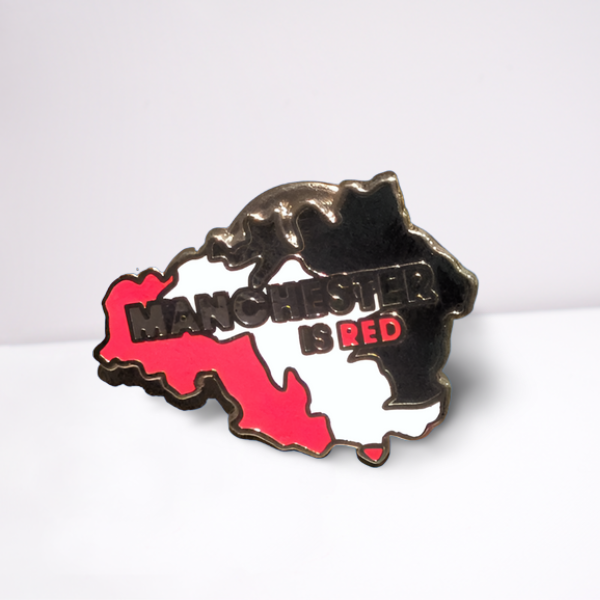 Manchester is Red Map Badge