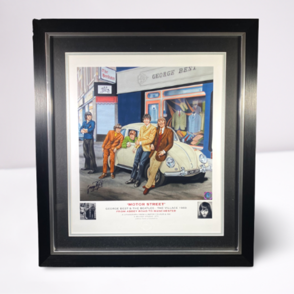 Motor Street' Print Signed by George Best