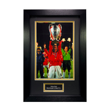 Nicky Butt Signed 1999 UCL Final Trophy Photo (M)