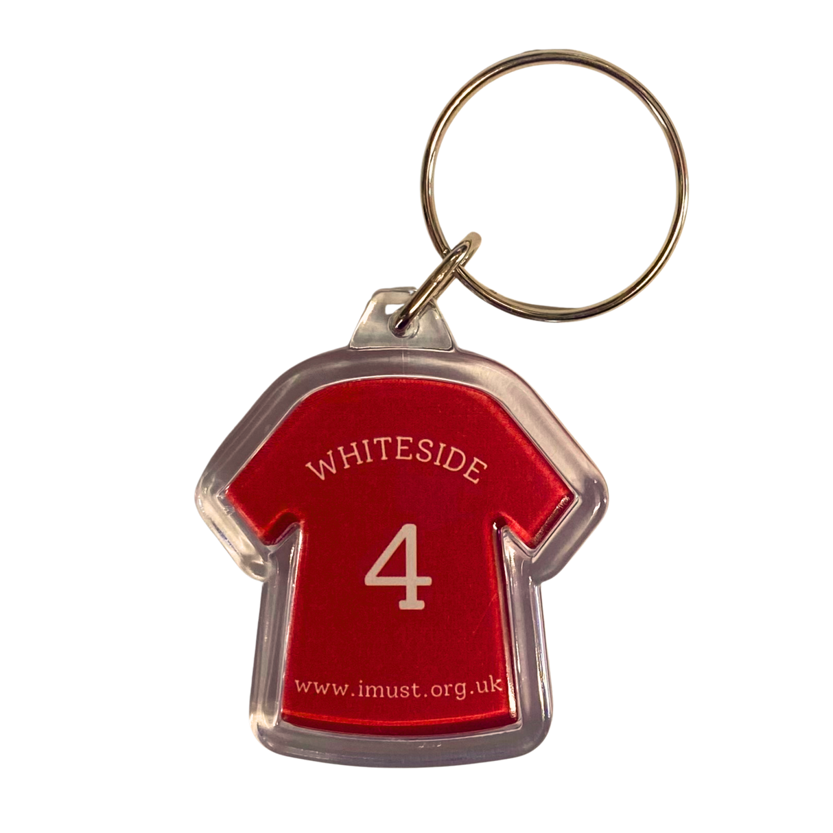 Norman Whiteside Shirt Keyring