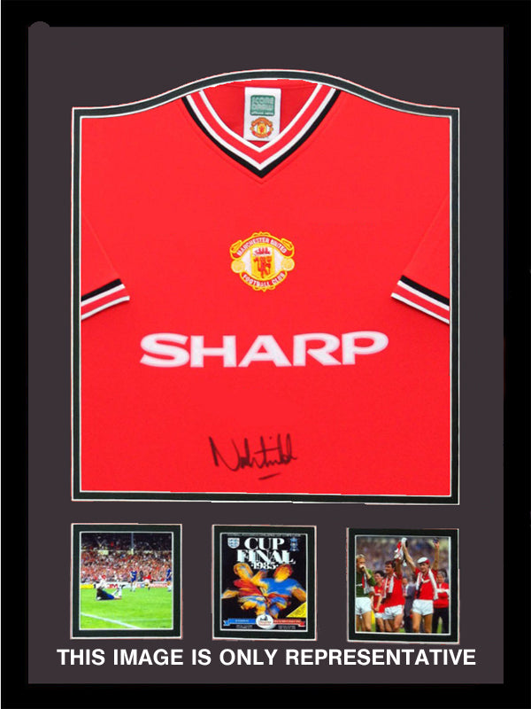 Norman Whiteside signed shirt - 1985 Manchester United Red home shirt