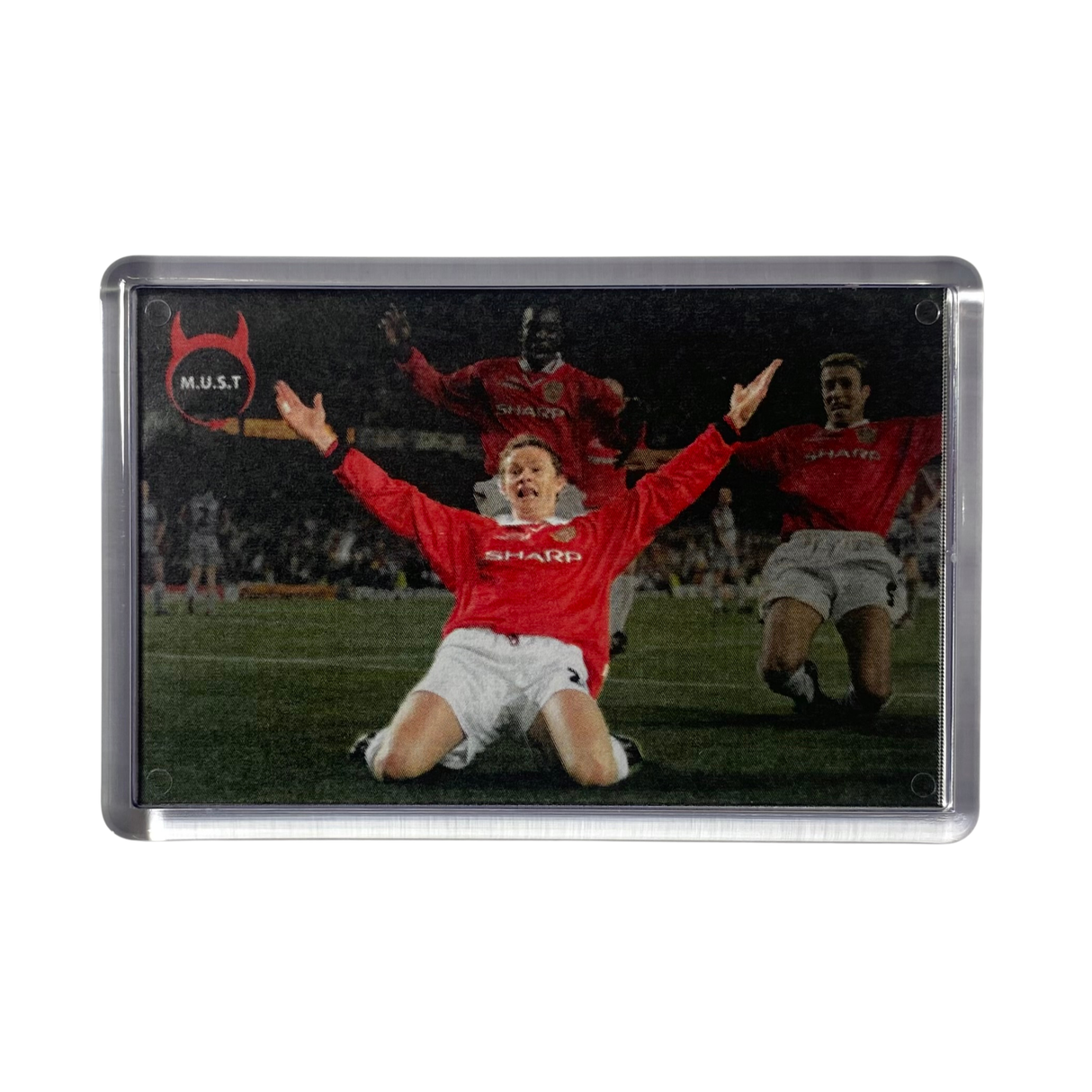 Ole Gunnar Solskjaer 1999 ECL Final "Knee Slide" Fridge Magnet