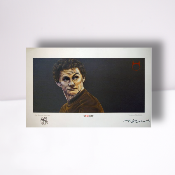 LIMITED EDITION SIGNED OLE GUNNAR SOLSKJAER PRINT - LARGE