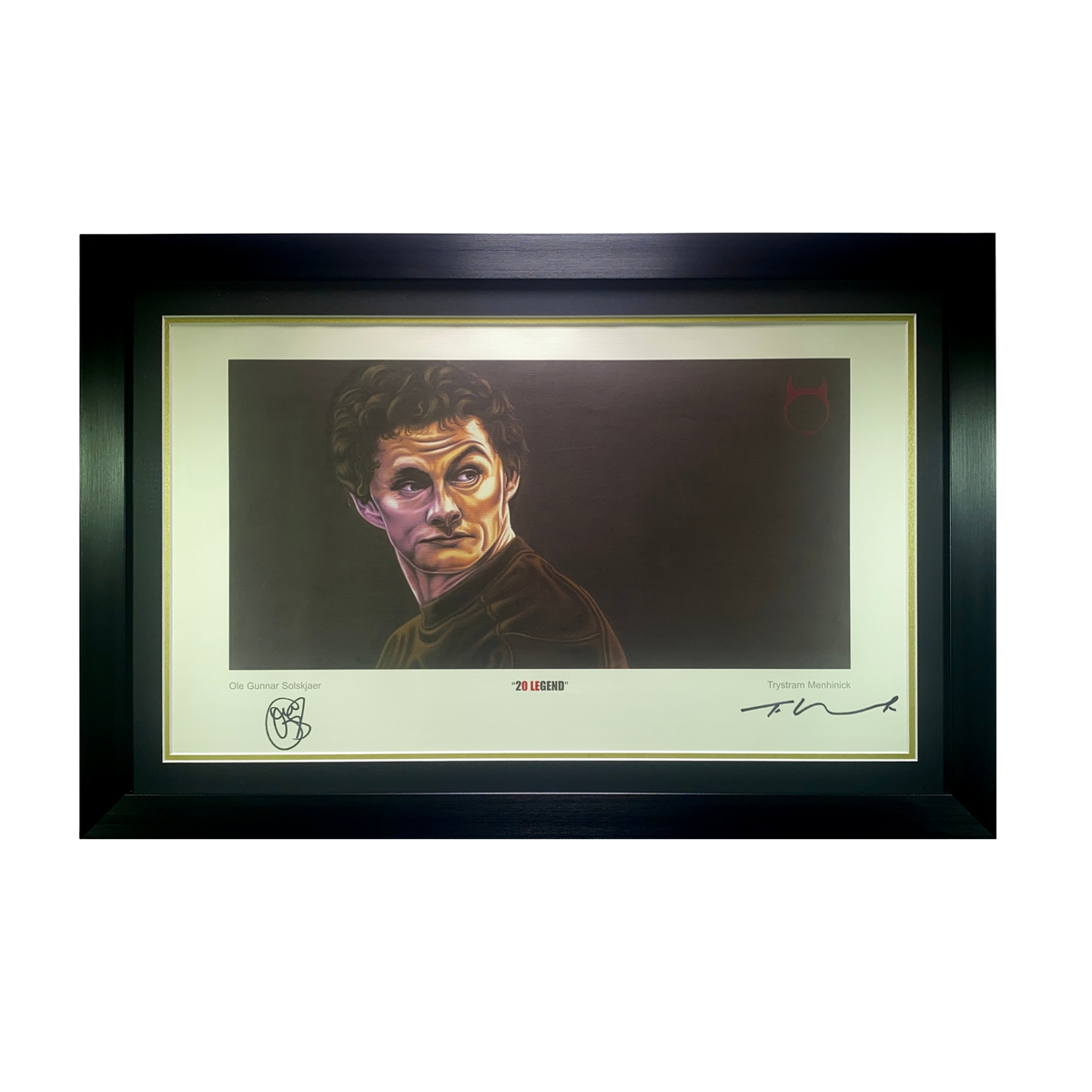 Ole Gunnar Solskjaer Signed Limited Edition Artwork Print (XL)