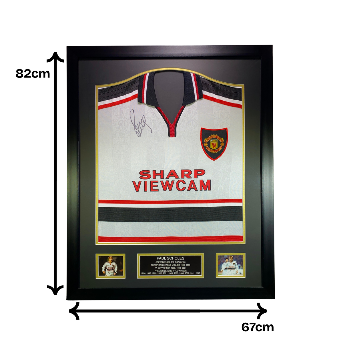 Paul Scholes Signed Manchester United 1999 White Away Shirt