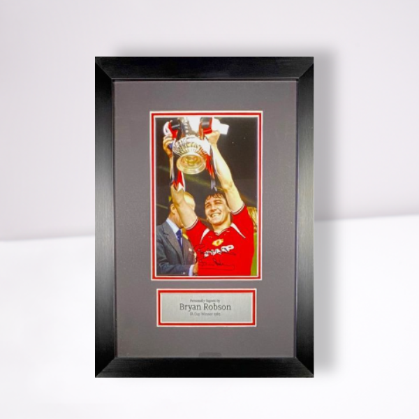 Robson 1985 Framed Signed 1985 FA Cup Winner Photo Print