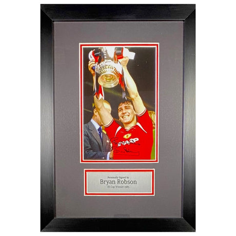 Robson 1985 Framed Signed 1985 FA Cup Winner Photo Print