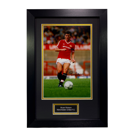 Bryan Robson 87/88 Hand Signed Photo Print (M)