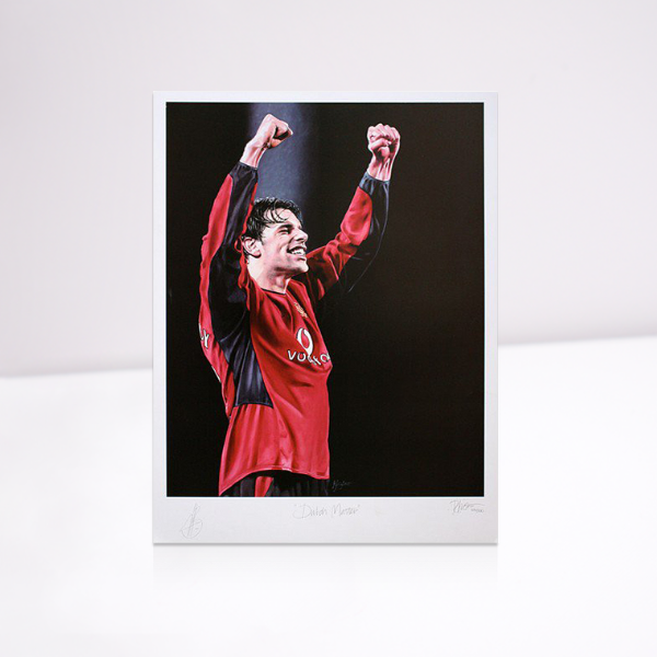 Ruud Van Nistelrooy Signed Manchester United XXXL Print - Dutch Master