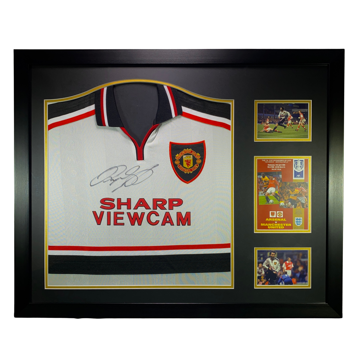 Ryan Giggs Hand Signed 1999 White Away Shirt